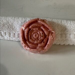 Handmade Pink Rose Exfoliating Soap Bar - Gentle Scrub